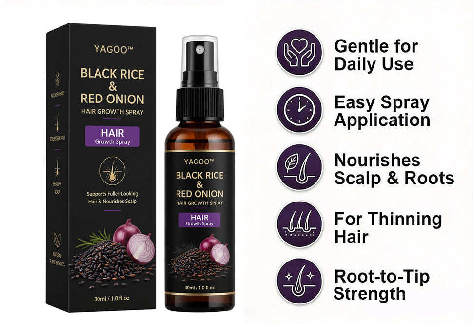 🔥Yagoo™ Black Rice & Red Onion Hair Growth Spray