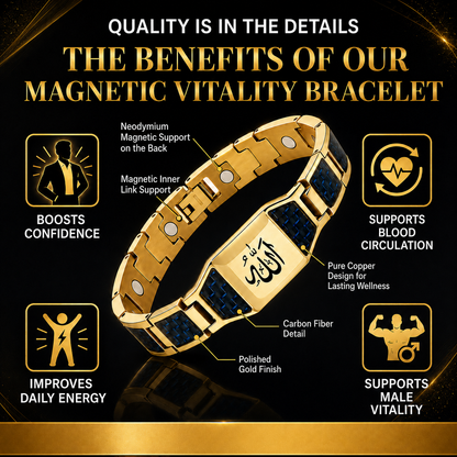 🔥Men’s Strength & Vitality Bracelet💪Upgrade Your Energy, Style, and Confidence