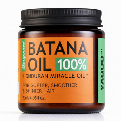100% Raw Batana Oil for Hair, Unrefined Conditioning Scalp Oil from Honduras, Moisturizing Hair Mask