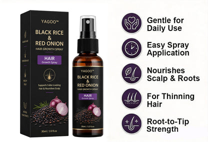 🔥Yagoo™ Black Rice & Red Onion Hair Growth Spray